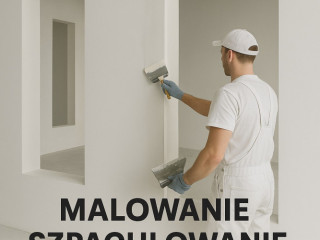 Wykończenia na hali - malowanie szpachlowanie tynkowanie